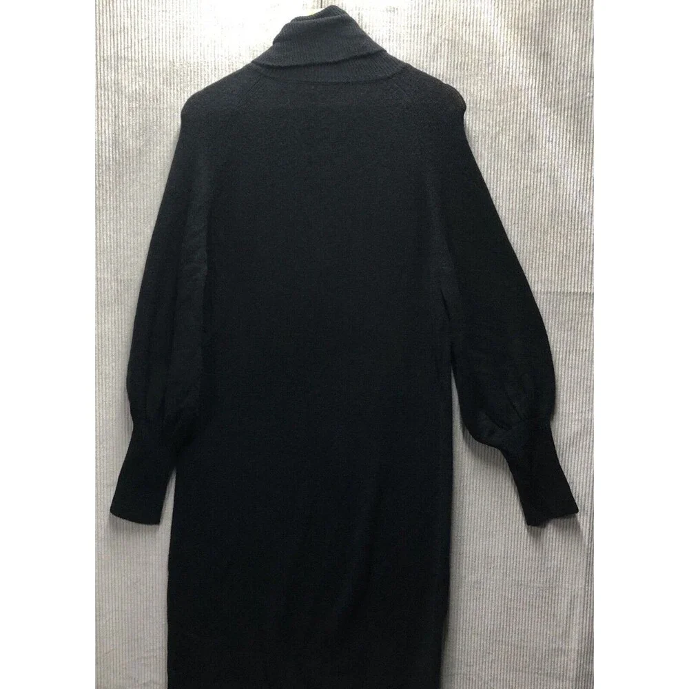 J Crew Sweater Dress Wool Zip Up Turtleneck Mini Long Sleeve Size Unknown